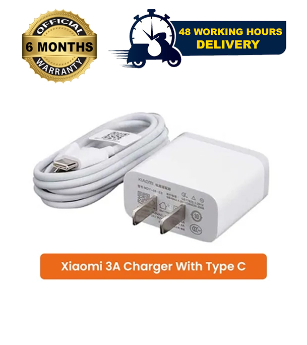 Xiaomi 3A Charger With Type-C Cable - White