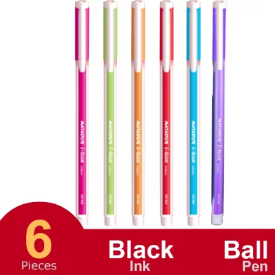 Matador i-teen Ball Pen Black Ink - 6 Pcs