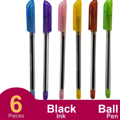 Matador All-Time Ball Pen-6Pcs - Black Ink