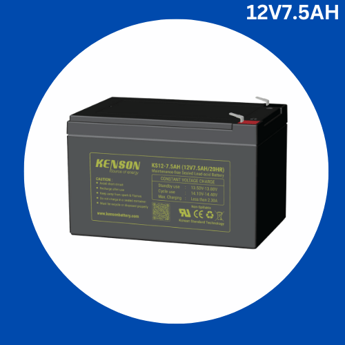 UPS Battery 12V 7.5Ah-Black Rechargeable Sealed Lead Acid